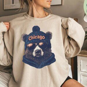 Vintage Chicago Football Sweatshirt, NFL Chicago Bears Unisex Men Women Shirt
